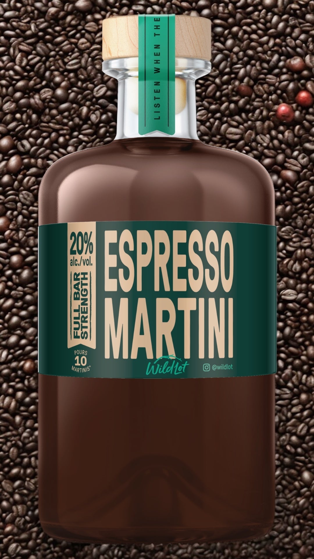*Bar Strength* Espresso Martini (20% ABV, Each Bottle Serves 10)