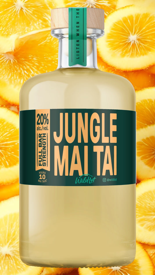 *Bar Strength* Jungle Mai Tai Cocktail (20% ABV, Each Bottle Serves 10)