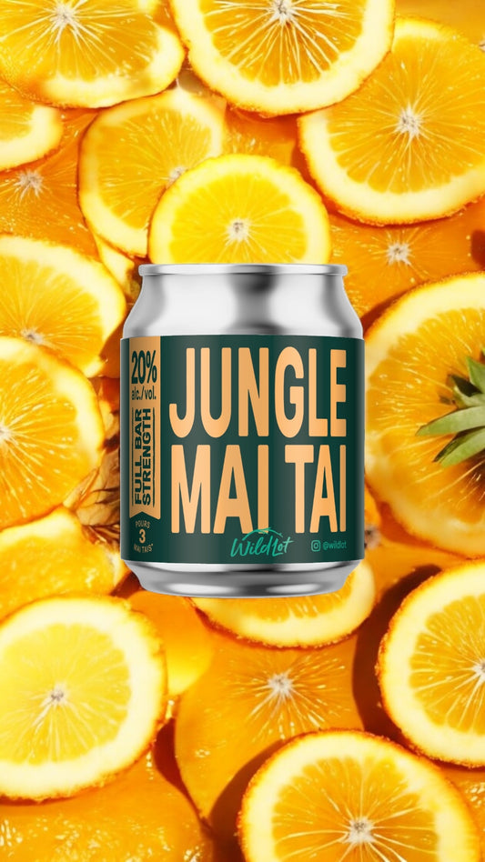 *Bar Strength* Jungle Mai Tai Cocktail (20% ABV, Each Can Serves 3)