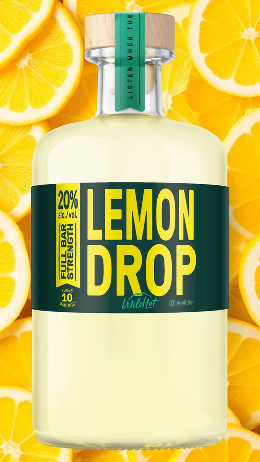 *Bar Strength* Lemondrop Martini (20% ABV, Each Bottle Serves 10)