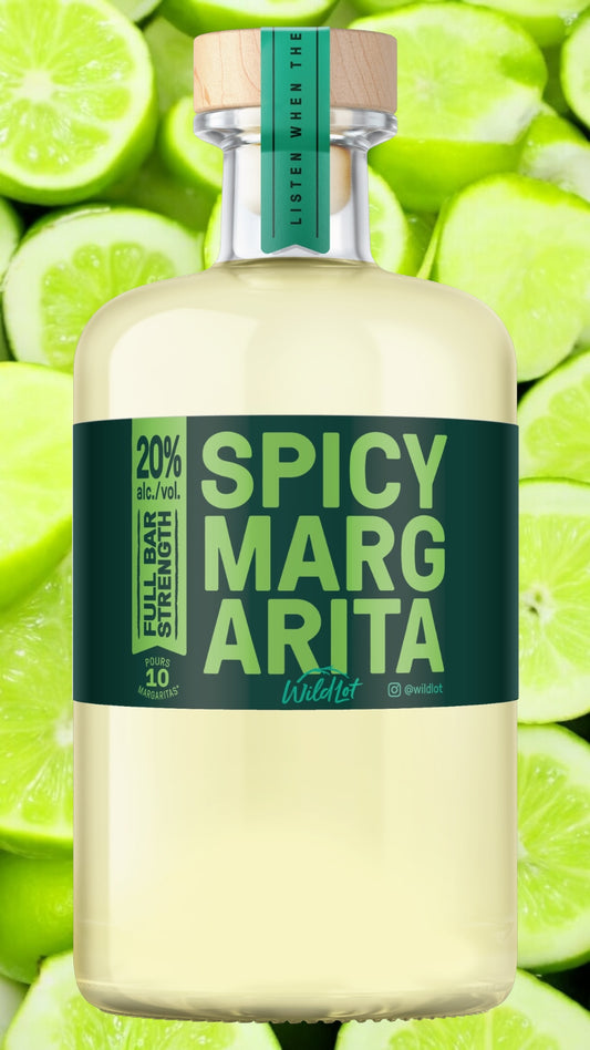 *Bar Strength* Spicy Margarita Cocktail (20% ABV, Each Bottle Serves 10)