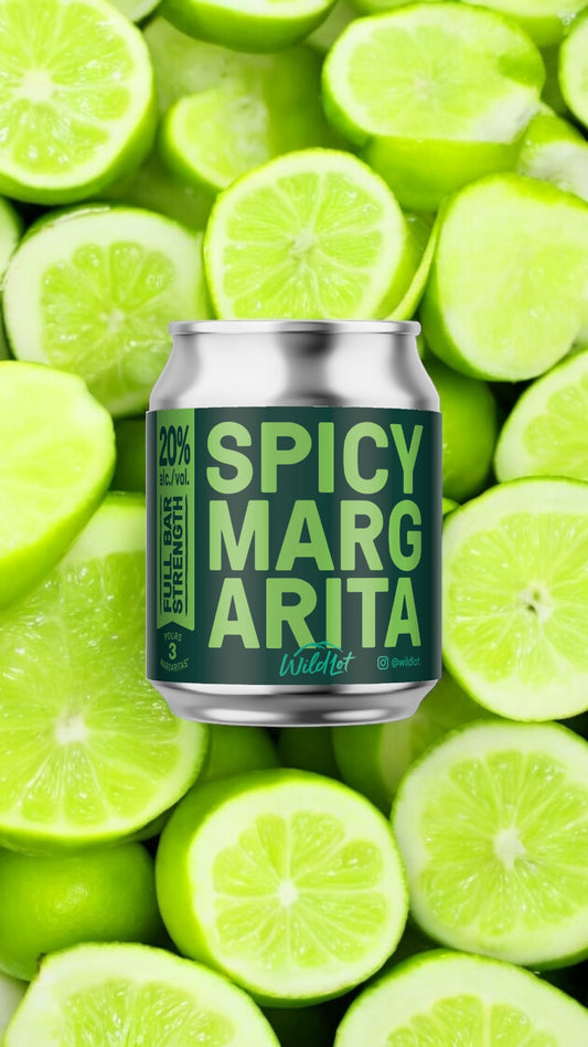 *Bar Strength* Spicy Margarita Cocktail (20% ABV, Each Can Serves 3)