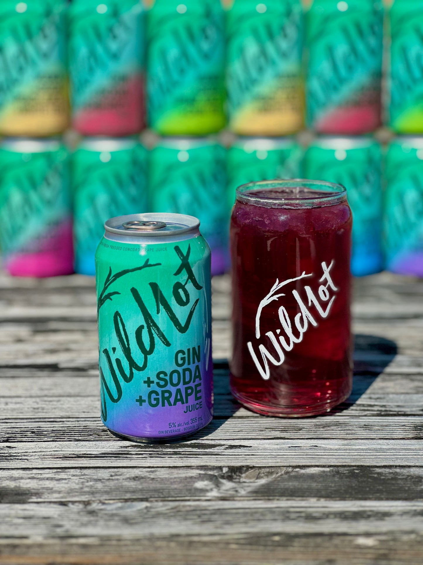 Gin + Soda + Grape Juice (6 Pack Cans)
