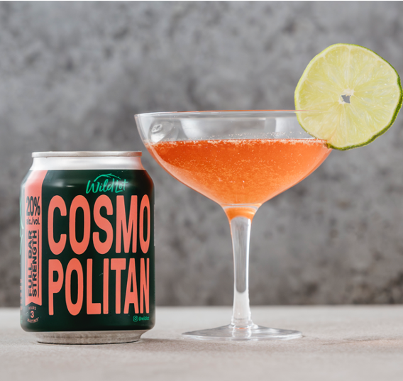 Bar Strength* Cosmopolitan Martini (20% ABV, Each Can Serves 3