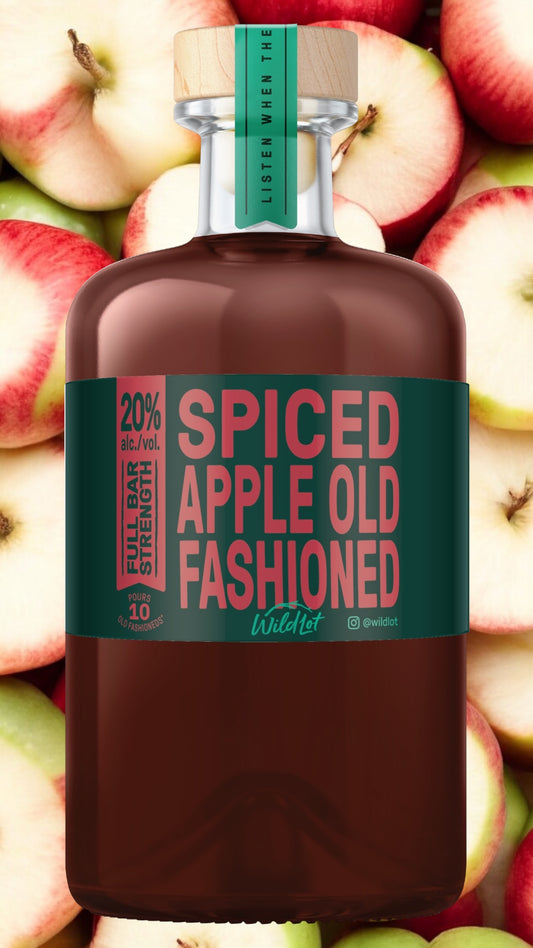 *Bar Strength* Spiced Apple Old Fashioned Cocktail (20% ABV, Each Bottle Serves 10)