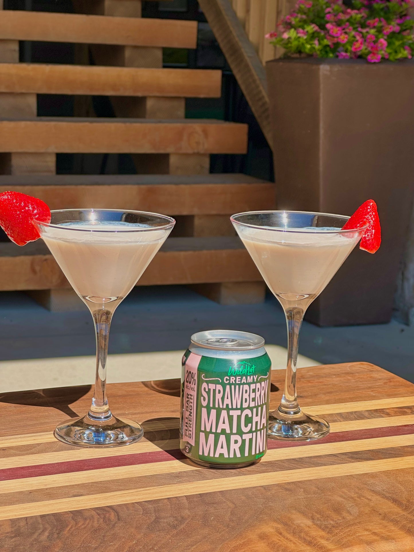 *Bar Strength* Creamy Strawberry Matcha Martini (20% ABV, Each Can Serves 3)