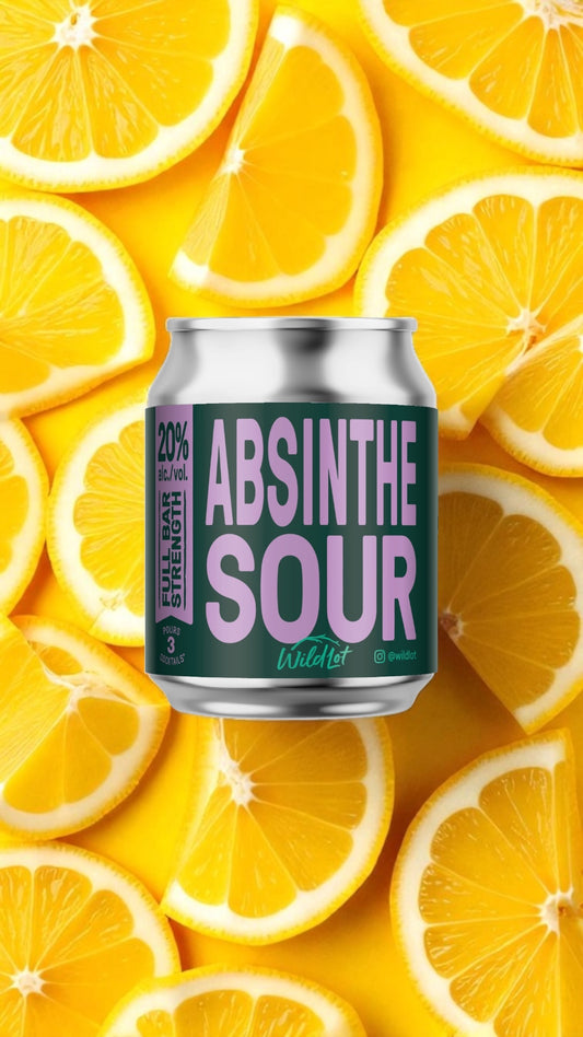 *Bar Strength* Absinthe Sour Cocktail (20% ABV, Each Can Serves 3)