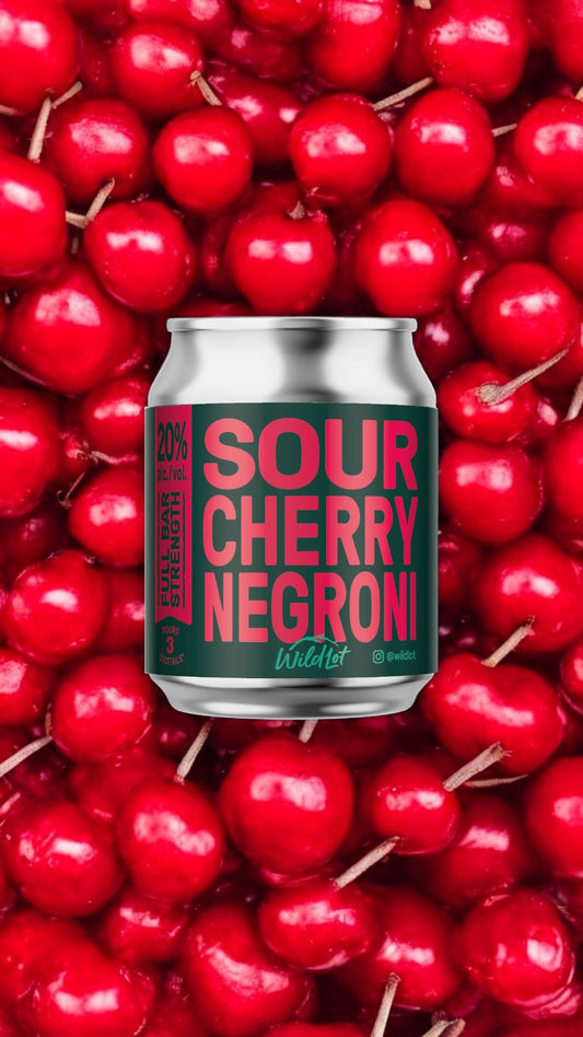 *Bar Strength* Sour Cherry Negroni Cocktail (20% ABV, Each Can Serves 3)
