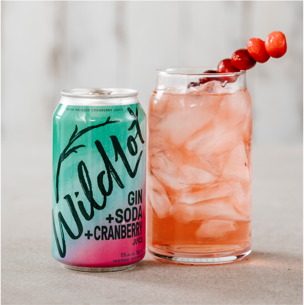 Gin + Soda + Cranberry Juice (6 Pack Cans)
