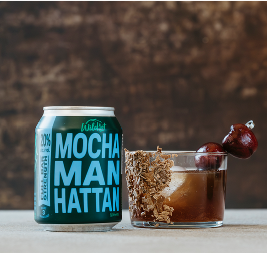 *Bar Strength* Mocha Manhattan Cocktail (20% ABV, Each Can Serves 3)