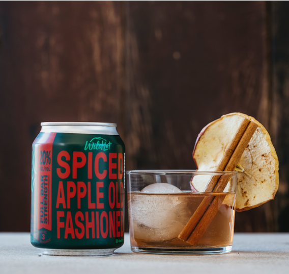 *Bar Strength* Spiced Apple Old Fashioned Cocktail (20% ABV, Each Can Serves 3)
