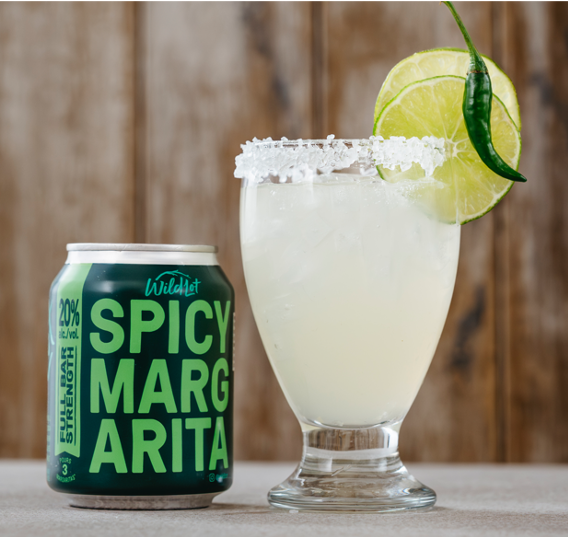 *Bar Strength* Spicy Margarita Cocktail (20% ABV, Each Can Serves 3)
