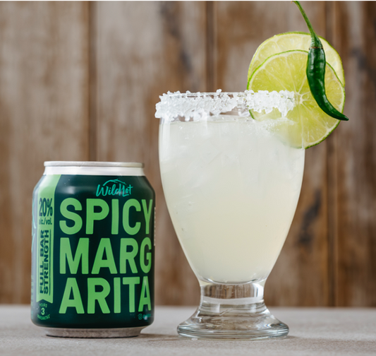 *Bar Strength* Spicy Margarita Cocktail (20% ABV, Each Can Serves 3)
